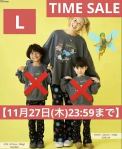 【超希少】 LITTC ディズニーしまむらトレーナー ピーターパン スウェットL