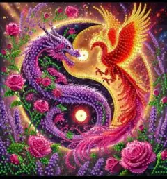 お値下げ！ダイヤモンドアートキラキラビーズ ドラゴン138