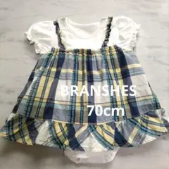 BRANSHES　チェック柄ロンパースのサムネイル