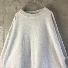 A3608古着　スウェット　グレー　無地　90s Y2K