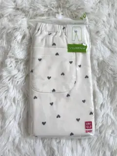 【新品未使用】ユニクロ　リラックスフィットレギンス　90㎝　ハート柄