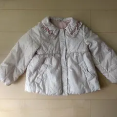 エニィファム　ケーブルニット柄コート　120cm