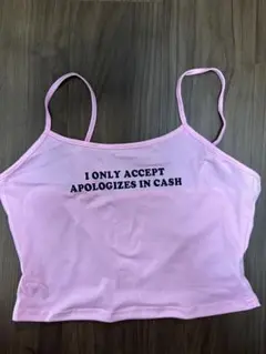 shein キャミソールトップス　ピンク　XLサイズ