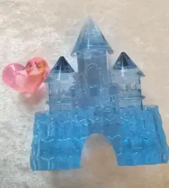 ブルー　お城　◇アクリルアイス　アクリルストーン　置物◇