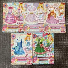 アイカツカード 星宮いちご Angely Sugar ワンピース5枚セット