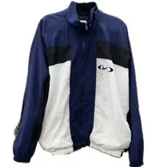 【90s ビンテージ ナイキ】銀タグ L 刺繍 中綿入り ナイロンジャケット.