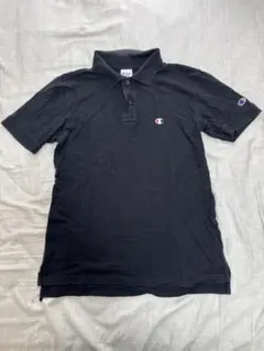 Champion ブラック ポロシャツ M