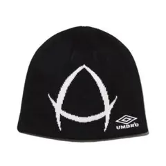 UMBRO ブラック ニット帽　umbro × atmos