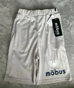 新品　キッズハーフパンツ　mobus ハーフパンツ　ロゴ　グレー　140サイズ