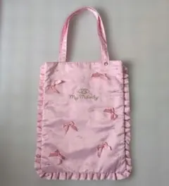 マイメロディ♡ ピンク フリル トートバッグ