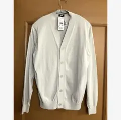 タグ付き　ユニクロ　メンズ　ニット　Vネック　カーディガン　S