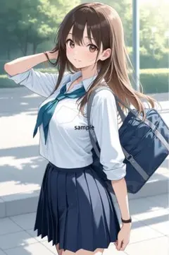m1055 AIイラスト　かわいい　A4ポスター