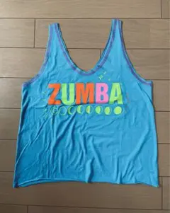 ZUMBA ズンバ正規品 カラフルロゴタンクトップBLUE XSサイズ