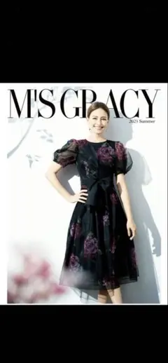 M's Gracy 花柄ドレス 42新品未使用タグ付き