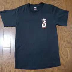 【希少】00s STUSSY ステューシー Tシャツ Sクラウンロゴプリント