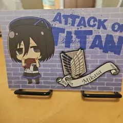 進撃の巨人 ジョイポリス ミカサ ポストカード