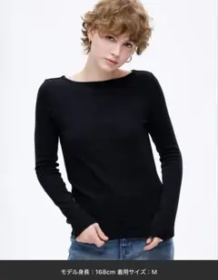 coca ボートネックロングTシャツ