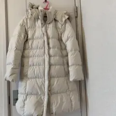 UNIQLOフーデットダウンコートアイボリーレディースXL