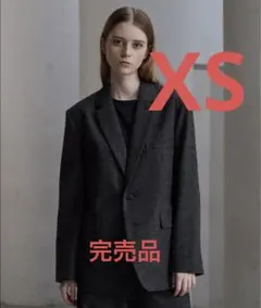 【clel】ウールブレンド ヘリンボーンツイードテーラードジャケット　人気商品