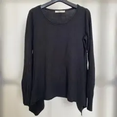 AZUL basic ブラック長袖ニット M