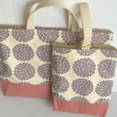 入園入学セット　レッスンバッグ　絵本バッグ　上履き入れ　北欧　花柄　女の子