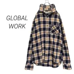 チェック ネルシャツ