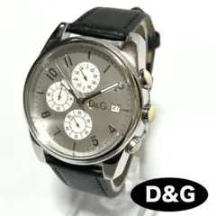 D&G TIME SANDPIPER クロノグラフ メンズ 新品電池 新ベルトのサムネイル