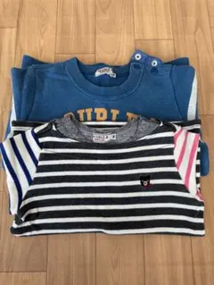 DOUBLE.B ストライプ Tシャツ 90 ２点セット