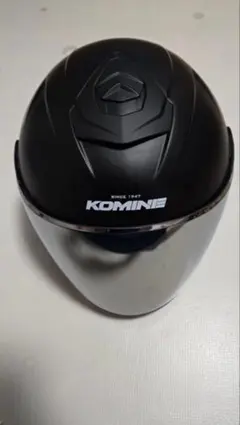 KOMINE ジェットヘルメット HK-172 ブラック スモークシールド付きのサムネイル