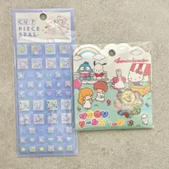 【正規品】サンリオキャラクターズおはじきシール、フレーク&カットピースシール