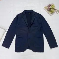 a.v.v HOMME テーラードジャケット ネイビー ストライプ柄 Mサイズ