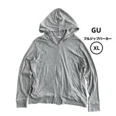 GU ジーユー フルジップパーカー(長袖) XL グレー