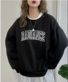 【新品タグ付】NOOOONコラボ【L】刺繍ロゴプルオーバー（NON）黒ブラック