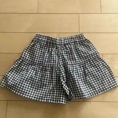 GU ギンガムチェック　キュロット 110