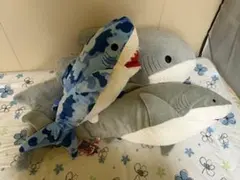 【土日限定値下げ‼︎】サメ BIG ぬいぐるみ ふわふわぬいぐるみ BIGシャークのサムネイル