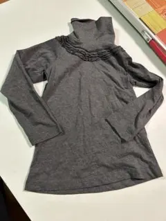 グレー 長袖カットソー 110cm①