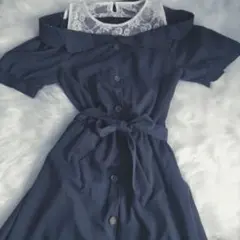 INGNI レース レイヤー オフショル ワンピース