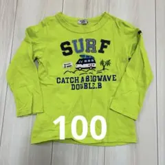 DOUBLE.B サーフデザイン 長袖カットソー 100cm