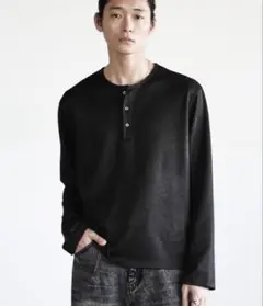 WYM REFINED WAFFLE HENLEY NECK L/S TEEのサムネイル