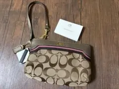 COACH ショルダーバッグ ベージュ/ピンク