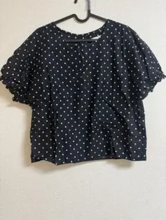 Discoat 半袖ポルカドットシャツ Mサイズ