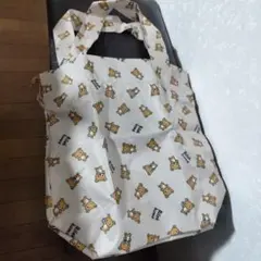 【新品・未使用】 リラックマ エコバッグ ドローストリング式　マチあり