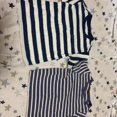 ボーダーTシャツ2枚セット　120