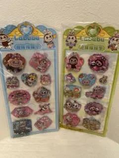 ラブブボンボンドロップウォーターシール 2点セット　シール交換大人気大きいサイズ