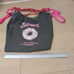 Ball & Chain ドーナツプリントエコバッグМ 新品ストラップ付き