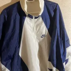 90s銀タグ！！NIKE ナイロンジャケット ネイビー ホワイト