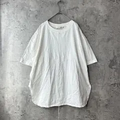 シップス　カージュ　ビッグTシャツ　オーバーサイズ　白　ゆったり　綿100%