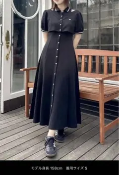 【新品紙タグ付】dazzlin「POLOBCSコラボ 」レイヤードポロワンピース