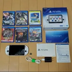 PS VITA 本体 PCH-2000 ホワイト・ソフト6本セット