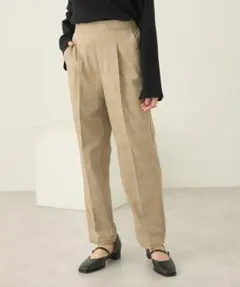 earth music&ecology 裏起毛テーパードパンツ